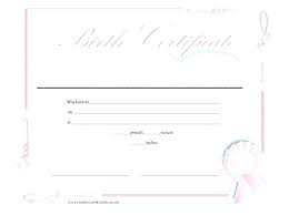 Girl Birth Certificate Template Automotoread Info