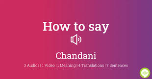 how to ounce chandani