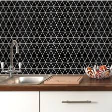 8 Geometric Wall Tile Black Pattern