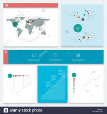 Infographics Template With Business Charts And Graphs