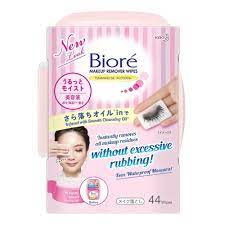 kao biore makeup remover box wipes