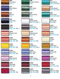 14 Right Janome Color Chart