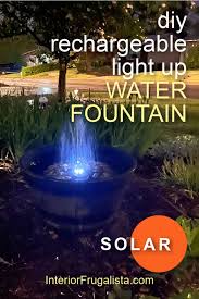 Diy Solar Rechargeable Light Up Water