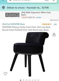 mupater makeup vanity stool chair with