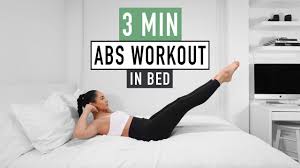 abs workout in bed easy everyday