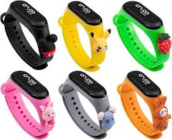 RAHI INDIA Multicolor Smart Digital LED Band Bracelet/Watch/Birthday Return  Gifts/Party for Kids Boys and Girls Pack of 6 : Amazon.in: Watches