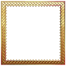 golden frame border transpa simple