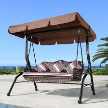 Outdoor Swing Bench W Canopy