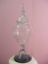 31 Cut Glass Apothecary Jar With Lid