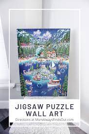 How To Mount A Finished Jigsaw Puzzle