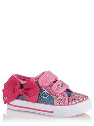 I'm jojo, all i talk about it how excited i am to go on tour! Jojo Siwa Bow Trim 2 Strap Trainers Kids George At Asda