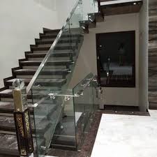Stainless Steel Glass Panel Stair