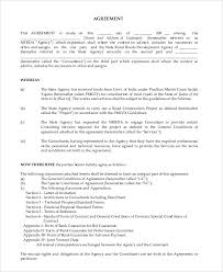 Sample Consulting Agreement 9 Examples In Word Pdf