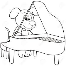 These 10 cartoons in particular inspire more nightmares than laughs. Cartoon Dog Playing A Piano Black And White Royalty Free Cliparts Vectors And Stock Illustration Image 18630003