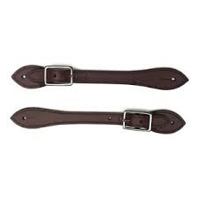 Part 1 by richard winters & weaver leather. New Campdraft Western Spur Straps Brown Leather With Silver Buckles Ladies Mens Ebay