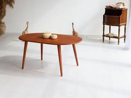 Oval Coffee Table With Conical Legs