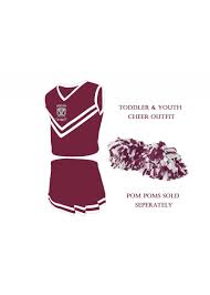 toddler youth cheerleading outfit