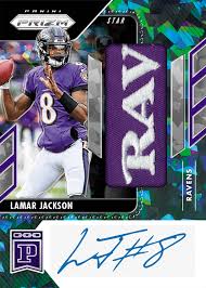 Help them show their baltimore ravens pride with this lamar jackson game jersey from nike. 2020 Panini Prizm Blockchain Lamar Jackson 1 1 Patch Autograph