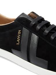 Jl Suede And Leather Trainers Lanvin Matchesfashion Uk