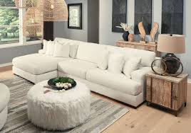 Zada Ivory 2pc Laf Chaise Sectional