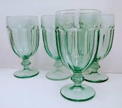 set of 8 libbey glass company gibraltar