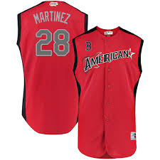 Majestic Authentic J D Martinez Youth Red Mlb Jersey 28