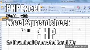 excel spreadsheet in php