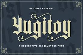 yugitoy victorian decorative font by