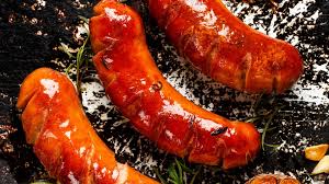 oktoberfest sausages roasted in a