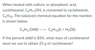 When Heated With Sulfuric Or Phosphoric