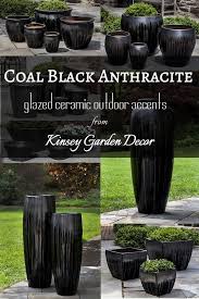 Kinsey Garden Decor Anthracite Black