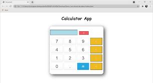 a calculator app in javascript