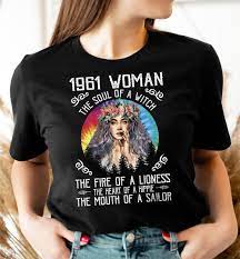 1961 hippie birthday idea shirt 1961