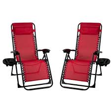 Click on picture for pricing. Patio Premeir Metal Outdoor Recliner Gravity Chairs In Red 2 Pack 243075 The Home Depot