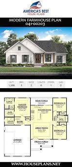 House Plan 041 00203 Modern Farmhouse