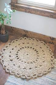 crochet pattern for a doily rag rug