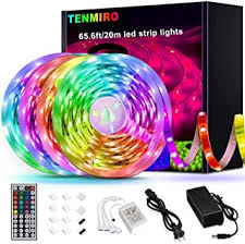 I originally thought it was going to be one roll. Amazon Com Tenmiro 65 6ft Led Strip Lights Ultra Long Rgb 5050 Color Changing Led Light Strips Kit With 44 Keys Ir Remote Led Lights For Bedroom Kitchen Home Decoration Home Improvement