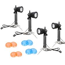 Fudesy 4 Set Photography Continuous Lights Lamp Portable Photo Led Lighting Kit With Color Gel Filters For Table Top Studio Fds7wdl4