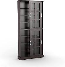 Windowpane Media Storage Shelf Cabinet