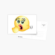 Oral Fixation; The Blowjob Emoji Postcard for Sale by StinkPad | Redbubble