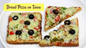 Bread Pizza on Tawa | तवे पे ब्रेड पिज़्ज़ा बनाने की रेसिपी | Pizza Recipe  | KabitasKitchen - YouTube