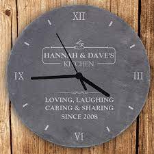 Personalised Kitchen Slate Wall Clock
