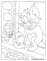free tom and jerry coloring pages for