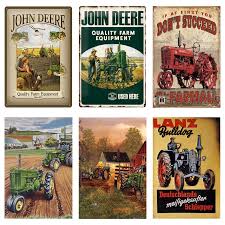 John deere workshop tools offer hand tools, power tools, tool storage systems and more to give you the performance you need to get the job done. Retro Green Tractor Farm Metal Tin Sign Plate Farm Bar Cafe Pub Wall Decoration Shabby Chic Vintage Plaque Home Decor Poster Plaques Signs Aliexpress