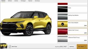 2024 chevy blazer available colors
