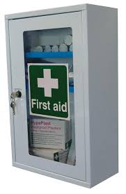 first aid cabinet with lockable single