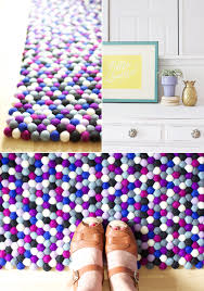 felt ball rugs at home in love