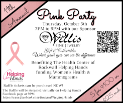 pink party fundraiser for helping
