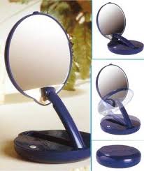 Magnifying Lighted And Adjustable Compact Mirror 15x Magnifying By Floxite 19 99 Personal Mirror Mirror With Lights Travel Mirror