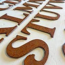 Metal Rustic Letters 3 4 Inch Great